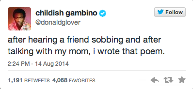 “childish gambino is a white rapper”