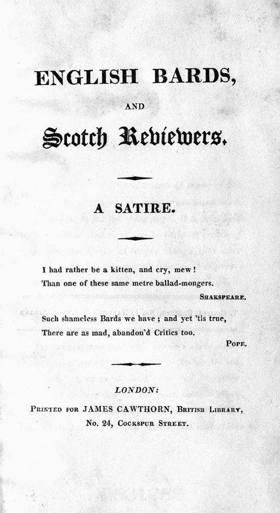The Works of Lord Byron, Vol. 1