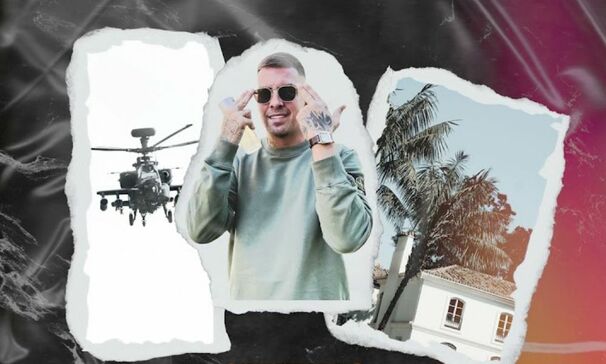 Helikopter nad blokiem