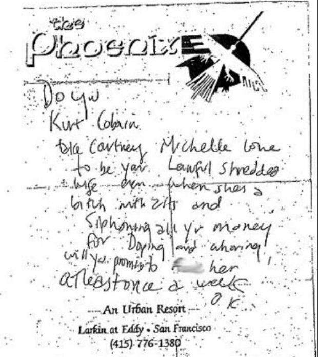 Kurt Cobain's Suicide Notes