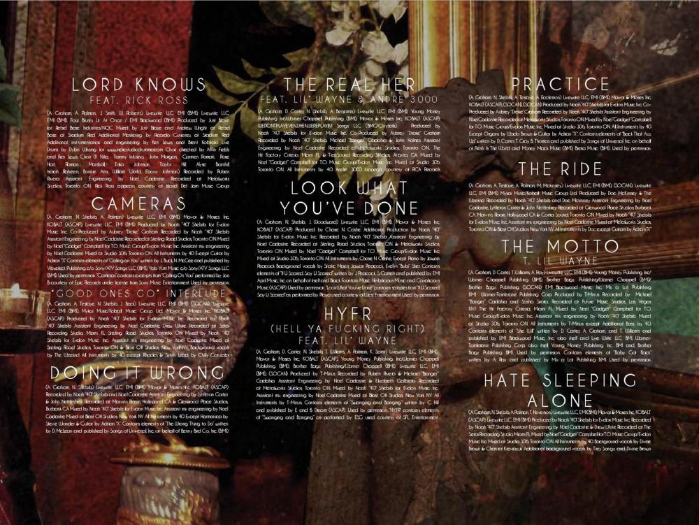 Take Care [Liner Notes]