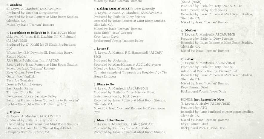 The Ecology [Credits]